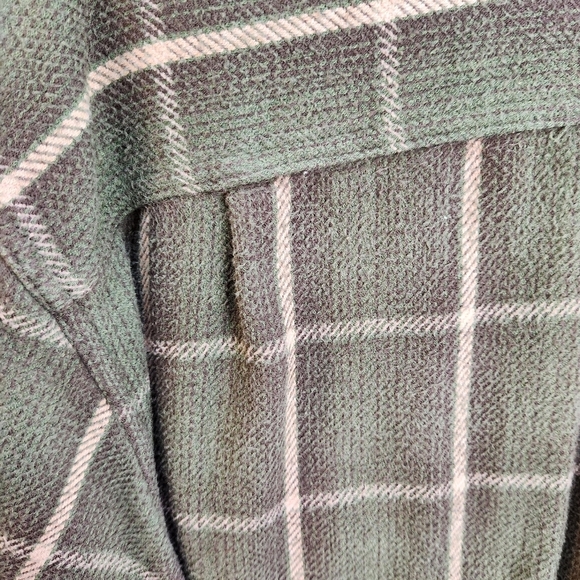 St John's Bay Vintage Green/Tan /Brown Plaid Shirt Men's XL Tall - Picture 8 of 12